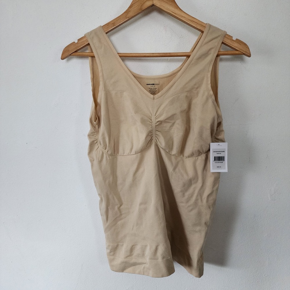 NWT Womens Avenue 2X Tank Top Seamless Shapewear